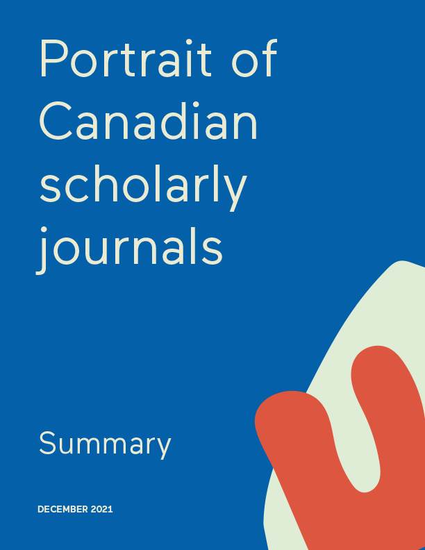 Portrait of Canadian scholarly journals