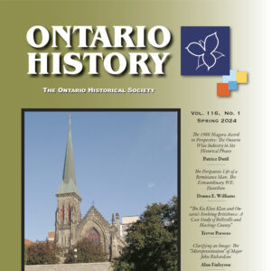 6_Ontario History Couverture de la revue Ontario History (Spring 2024).